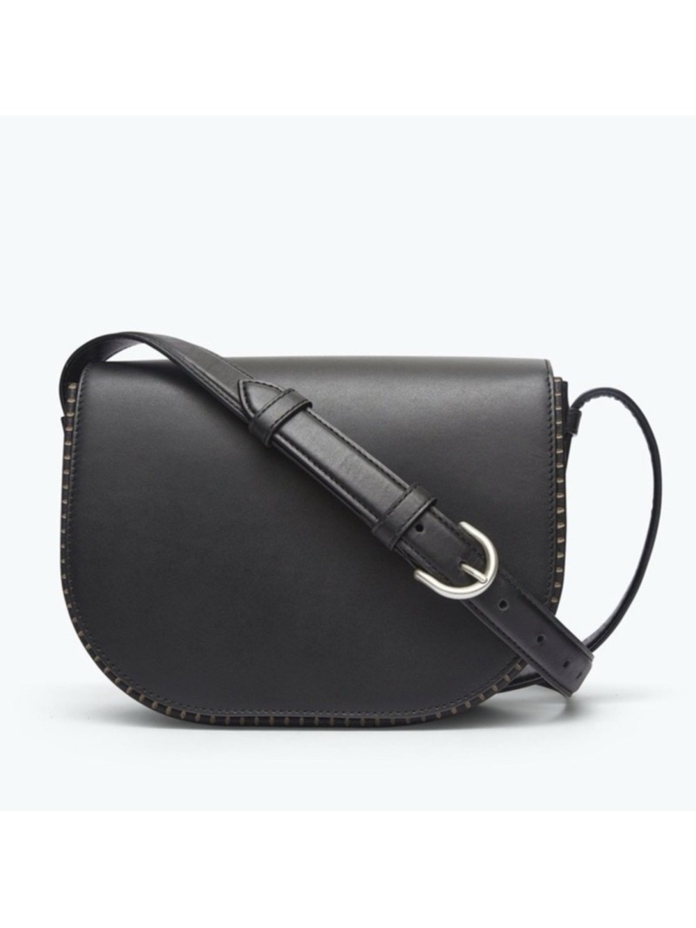 Freda Salvador Lucas Crossbody Saddle Bag in Black